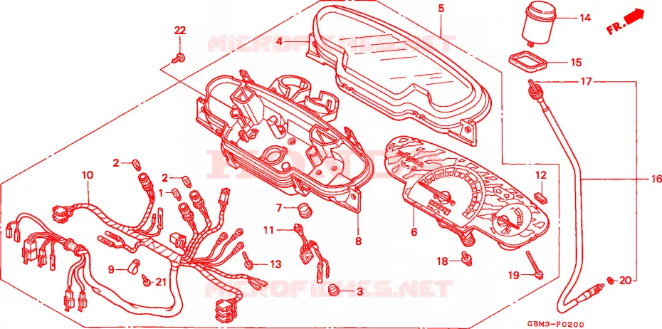 COMPTEUR Honda SCOOTER 50 SFX 1995  SFX50S