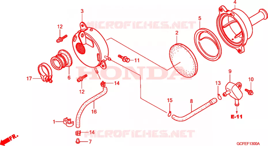 FILTRE A AIR Honda MOTO 70 CRF 2004  CRF70F4