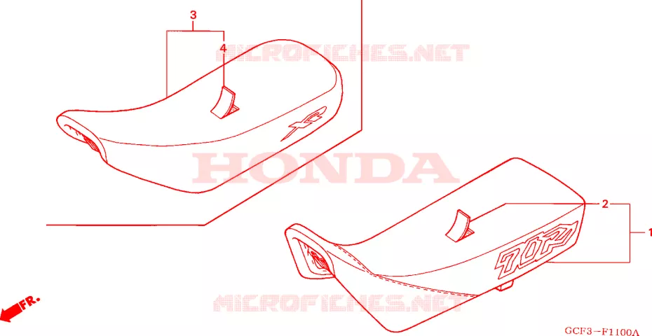 SELLE Honda MOTO 70 XR 2003  XR70R3