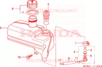 RESERVOIR D'HUILE pour Honda SKY 50 50TH de 1999