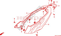 COUVERCLES LATERAUX pour Honda NSR 50 de 2000