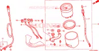 COMPTEUR DE VITESSE pour Honda SHADOW 50 de 1998