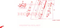 FOURCHE pour Honda X8R 50 SUPER SPORT de 2001