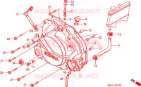 CARTER MOTEUR DROIT pour Honda NSR 50 de 1993