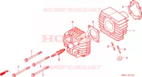 CULASSE   CYLINDRE pour Honda QR 50 de 1994