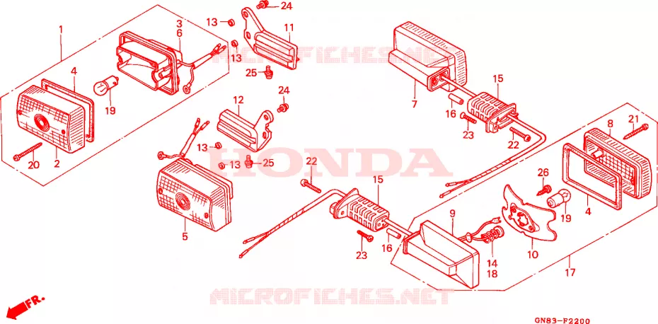 CLIGNOTANT Honda MOTO 90 CUB 1993  C90P