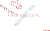 OUTIL pour Honda WALLAROO 50 MOPED de 2001