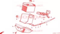 BATTERIE pour Honda WALLAROO 50 self starter de 1992