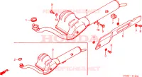 SILENCIEUX D'ECHAPPEMENT pour Honda WALLAROO 50 de 1992