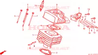 CYLINDRE   CULASSE pour Honda VISION MET IN 50 de 1994