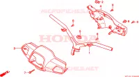 GUIDON   CARENAGE pour Honda VISION MET IN 50 de 1994