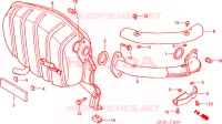 SILENCIEUX D'ECHAPPEMENT pour Honda VISION MET IN 75 de 1989