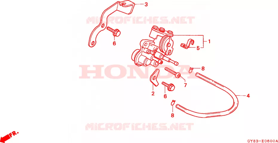 POMPE A HUILE Honda MOTO 75 CRM 1993  CRM75RP