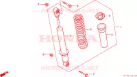 AMORTISSEUR ARRIERE pour Honda TRX 300 FOURTRAX de 1988