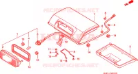 FEU ARRIERE pour Honda TRX 300 FOURTRAX de 1993