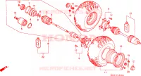 ROUE ARRIERE pour Honda FL 400 ODYSSEY PILOT de 1990
