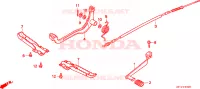 REPOSE PIED   PEDALE pour Honda TRX 200 FOURTRAX D de 1997