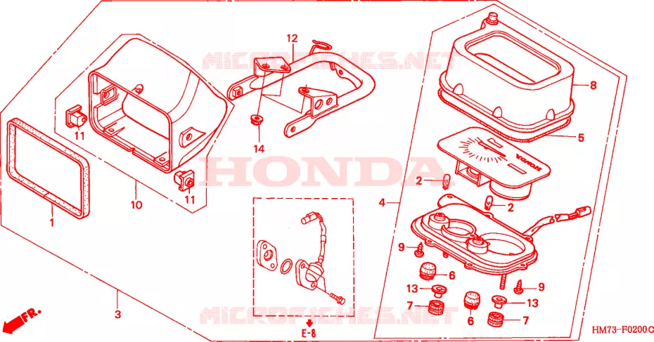 COMPTEUR Honda ATV 400 FOURTRAX 2001  TRX400FW1