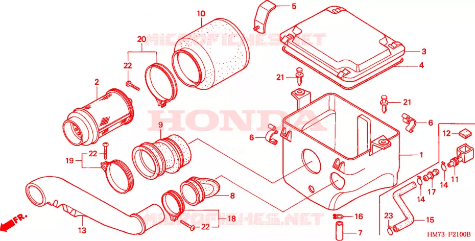 FILTRE A AIR Honda ATV 400 FOURTRAX 2000  TRX400FWY