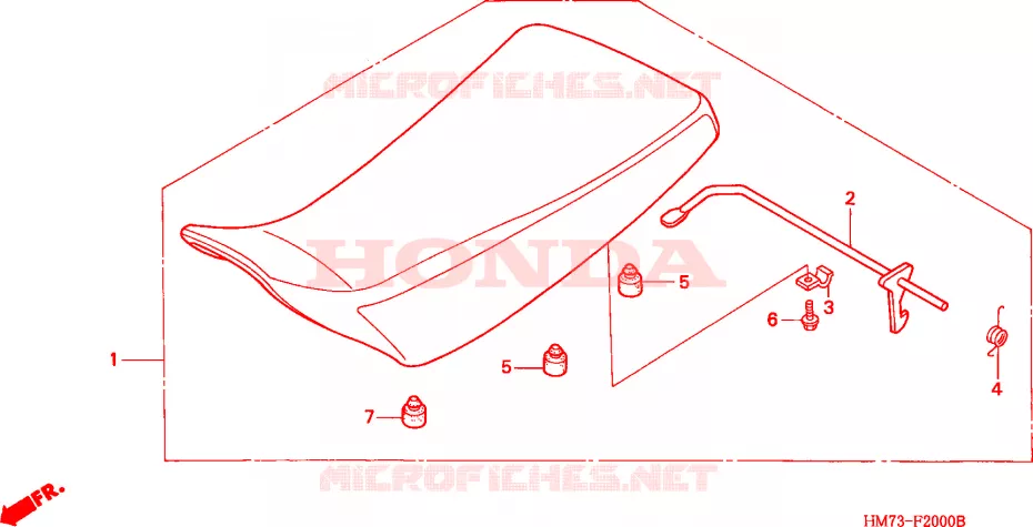 SELLE Honda ATV 400 FOURTRAX 1996  TRX400FWT
