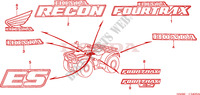 AUTOCOLLANTS pour Honda TRX 250 FOURTRAX RECON Standard de 2002