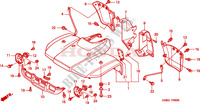 GARDE BOUE AVANT('02 '04) pour Honda TRX 250 FOURTRAX RECON Electric Shift de 2004