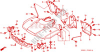 GARDE BOUE AVANT pour Honda TRX 250 FOURTRAX RECON de 1999