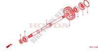 ARBRE DE SORTIE pour Honda FOURTRAX 500 RUBICON Hydrostatic de 2003