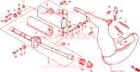 CHAMBRE D'EXPANSION(4) Chassis 250 honda-moto CR 1987 F__1303