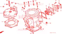 CYLINDRE   CULASSE (1) pour Honda CR 250 R de 1984