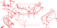 COUVERCLE LATERAL   RESERVOIR D'HUILE pour Honda CRM 125 de 1990