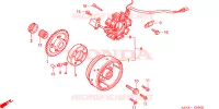 ALTERNATEUR pour Honda NX 125 TRANSCITY de 1995