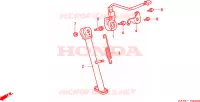 BEQUILLE LATERALE pour Honda NX 125 TRANSCITY de 1995