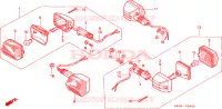 CLIGNOTANT pour Honda NX 125 TRANSCITY de 1995