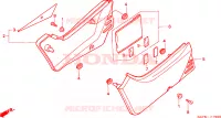 COUVERCLES LATERAUX pour Honda NX 125 TRANSCITY de 1995