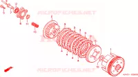 EMBRAYAGE pour Honda NX 125 TRANSCITY de 1995