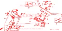 GUIDON   TE DE FOURCHE pour Honda NX 125 TRANSCITY de 1995