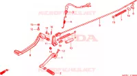 PEDALE pour Honda NX 125 TRANSCITY de 1995
