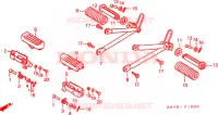 REPOSE PIED pour Honda NX 125 TRANSCITY de 1995