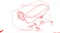 SELLE pour Honda NX 125 TRANSCITY de 1995