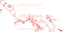 SILENCIEUX D'ECHAPPEMENT pour Honda NX 125 TRANSCITY de 1995
