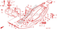 COUVERCLE LATERAL   RESERVOIR D'HUILE pour Honda NSR 125 R de 2001