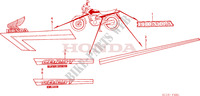 RAYURE/EMBLEME(CB125TDE) pour Honda CB 125 TWIN de 1984