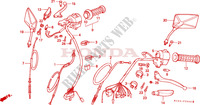 LEVIER DE GUIDON/COMMUTATEUR/CABLE(E/ED/F/G/SD/SW) pour Honda CM 125 CUSTOM de 1998