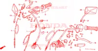 LEVIER DE GUIDON/COMMUTATEUR/CABLE(E/ED/F/G/SD/SW) pour Honda CM 125 CUSTOM de 1982