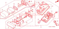 FEU ARRIERE pour Honda XR 250 R de 2004