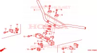 GUIDON   TE DE FOURCHE pour Honda XR 250 R de 1998