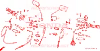 LEVIER DE GUIDON/COMMUTATEUR/CABLE(2) pour Honda CG 125 de 2001