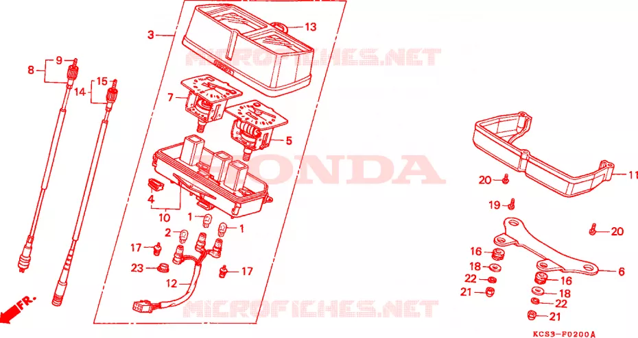 COMPTEUR Honda MOTO 125 CG 1993  CG125P