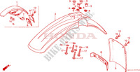 GARDE BOUE AVANT pour Honda MTX 125 de 1990